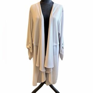 Chico's Gray Open Front Cardigan